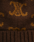 Celine Triomphe Beanie, &pound;190, Accessories, Brown, Cashmere, Other view